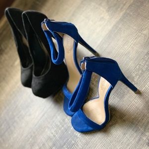 Simple casual pumps and open toed high heels!